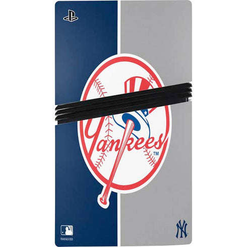 MLB New York Yankees Split PS5 Pro Disk Bundle  Skin